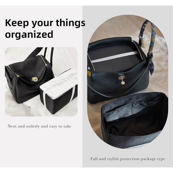 New: DGAZ Purse Organizer Insert Silk Bag Organizer, Luxury Tote shaped-Lindy 26 - Picture 2 of 9